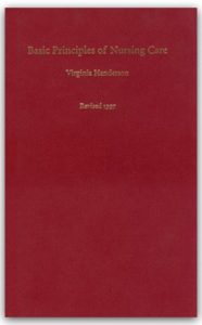 Book cover of Basic Principles of Nursing by Virginia Henderson