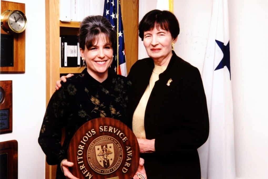 Awards Ceremony: Abdellah (right) with award recipient