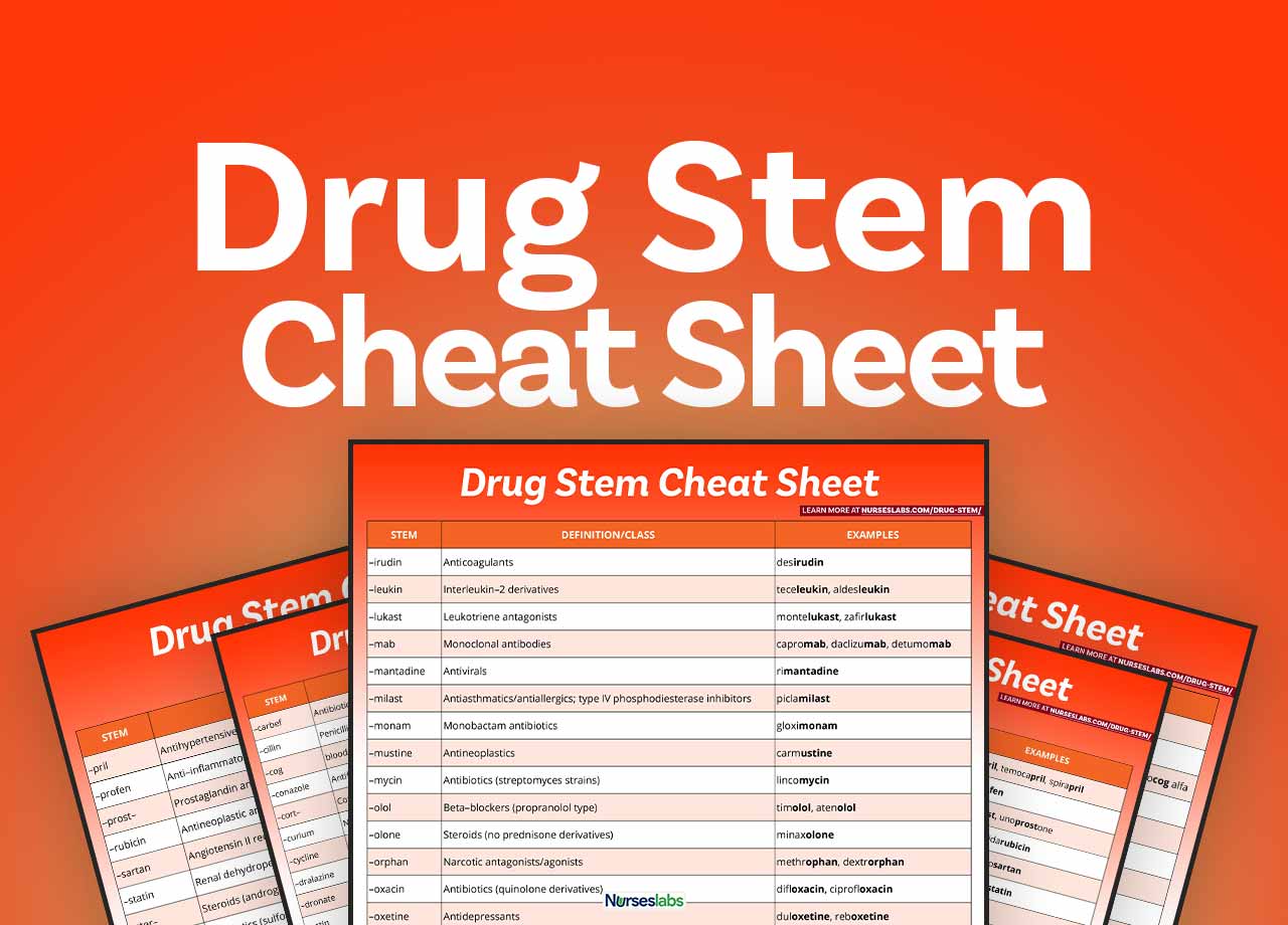 Printable Pharmacology Cheat Sheet