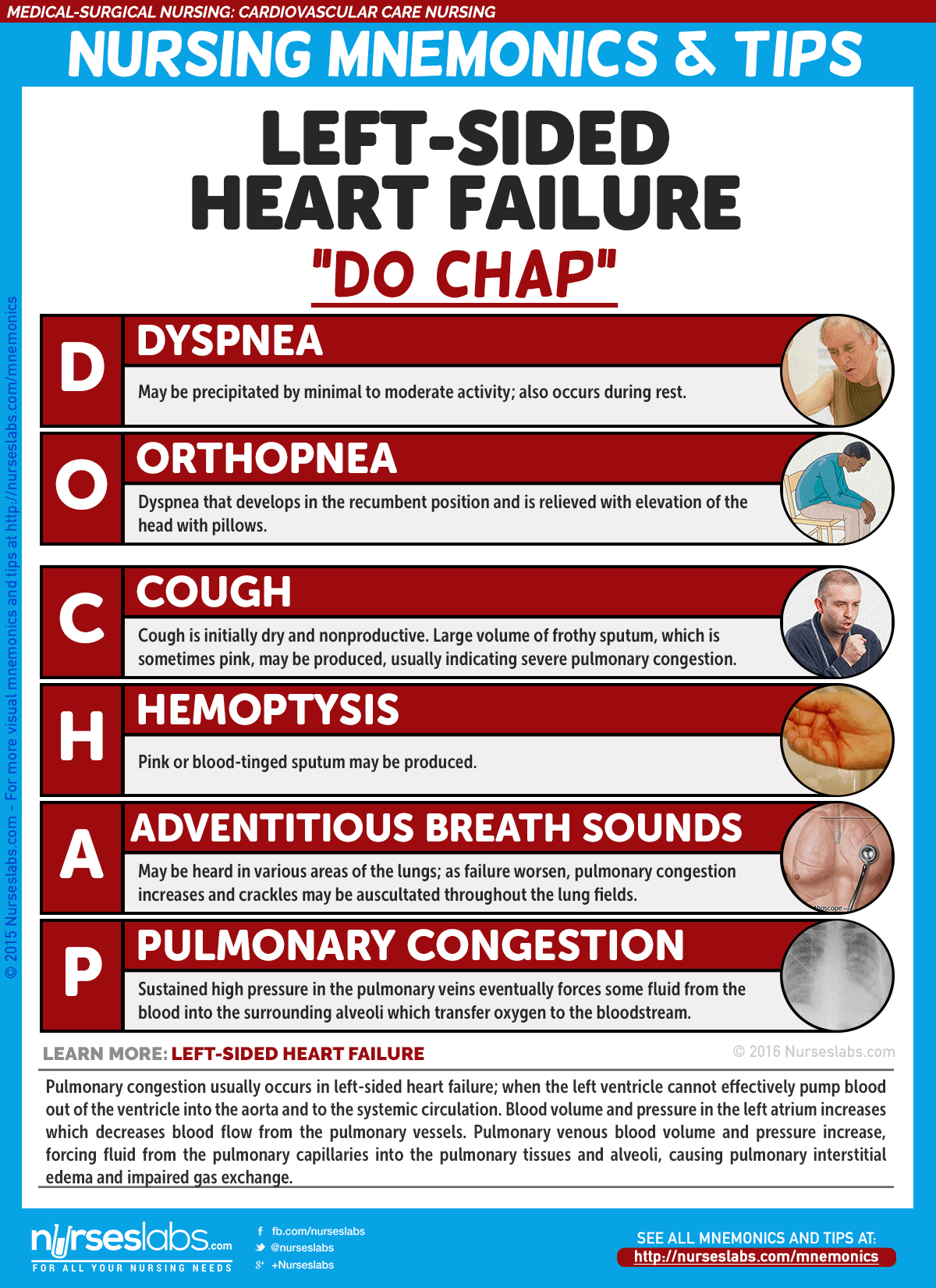 Left Vs Right Heart Failure Chart