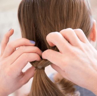 Don’t have enough time? You can simply flip your ponytail.