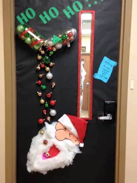 santa claus classroom door decoration