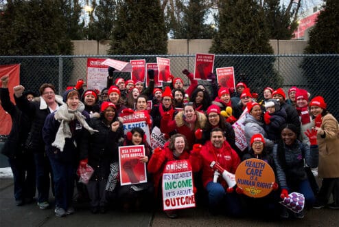 New York State Nurses Association on Strike