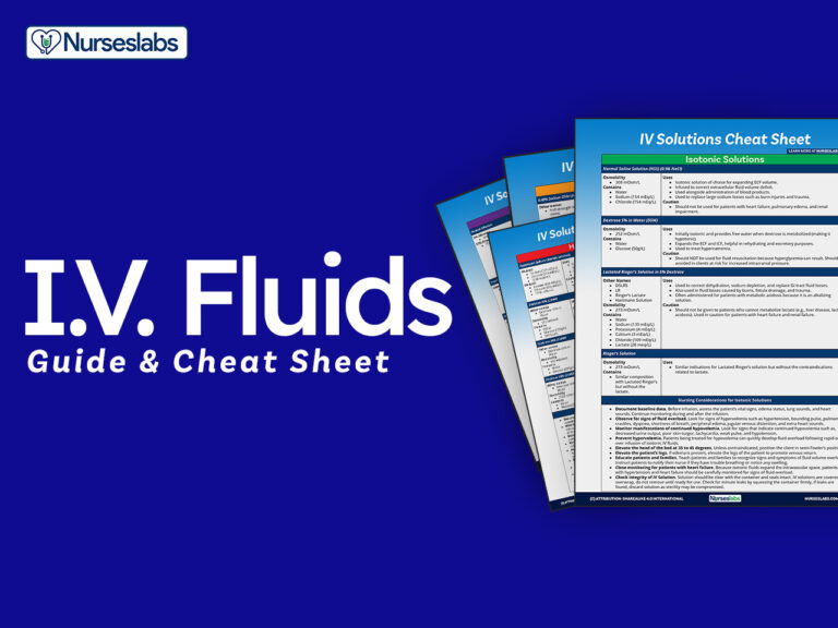 IV Fluids and IV Solutions Guide and Cheat Sheet