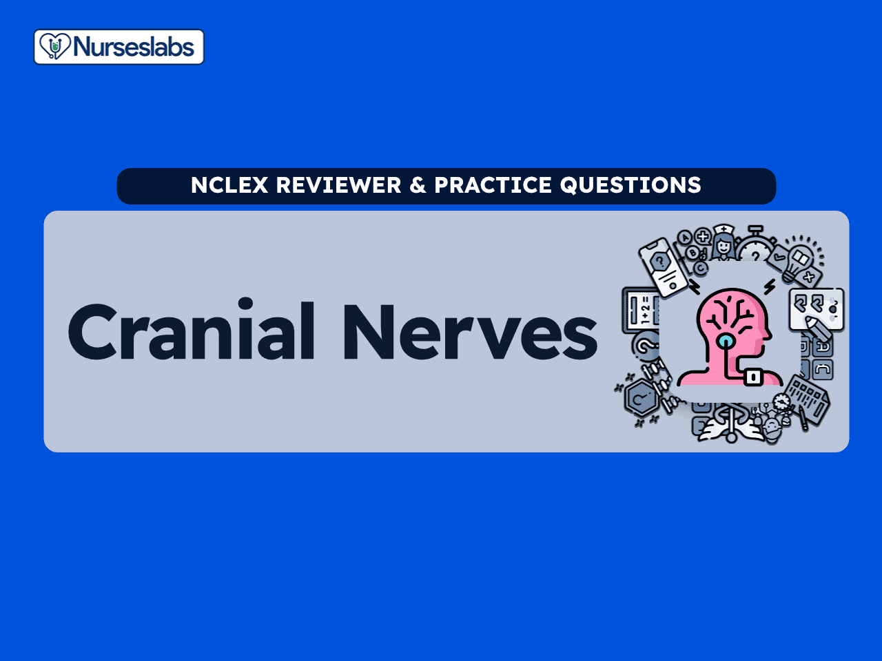 Cranial nerves anatomy and nursing practice questions for NCLEX review and educational purposes.
